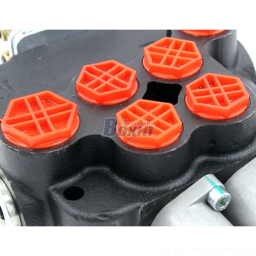P80-G12-G34 Manual Joystick 2 Spool Monoblock Directional Valve Manufacturer detail image